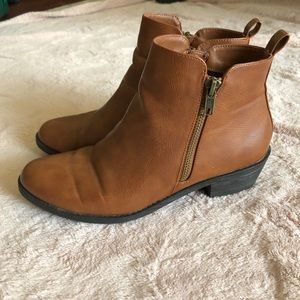 Tan Ankle Booties